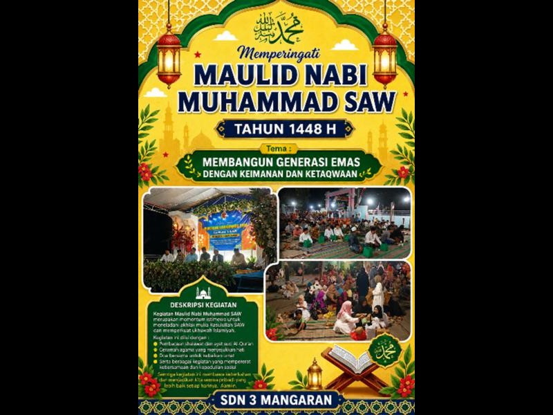 MEMPERINGATI MAULID NABI MUHAMMAD SAW 1448 H